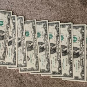 9 two dollar bills , series  1976,12 L